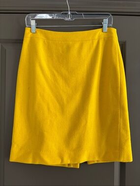 J. Crew Yellow Pencil Skirt